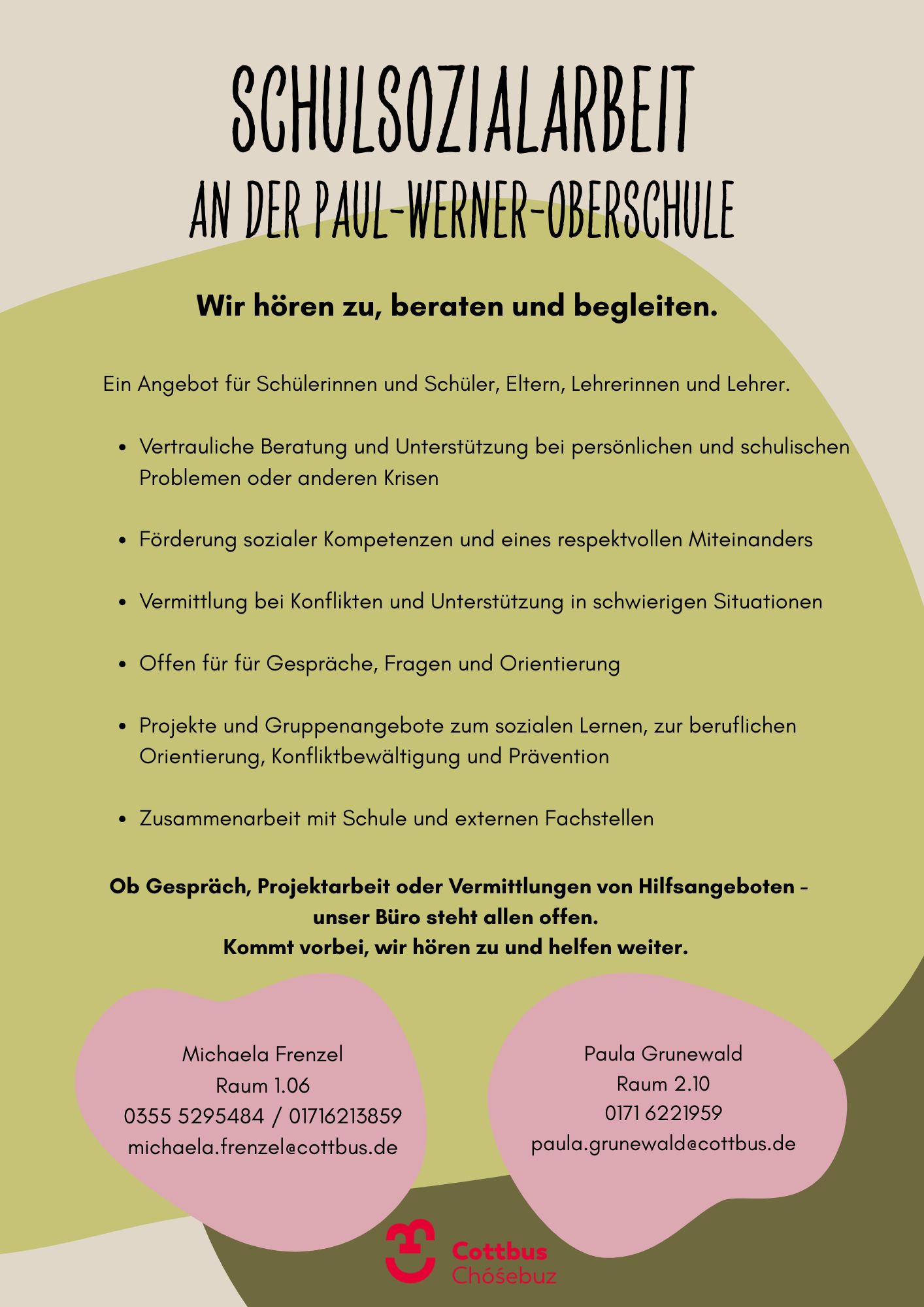 Website Schule berarbeitet